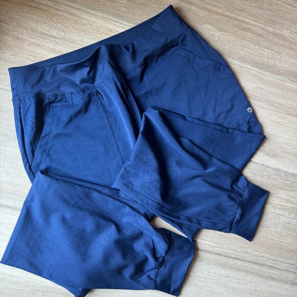 Navy Tapered Leg Scrub Pants – Beyond Scrubs – Women’s Tall Large - Picture 6 of 9